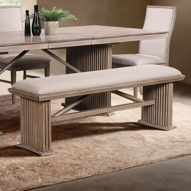 Ellesmere Plush-Padded Bench – Furniture Of America (Fm3230Nt-Bn-Pk) 1