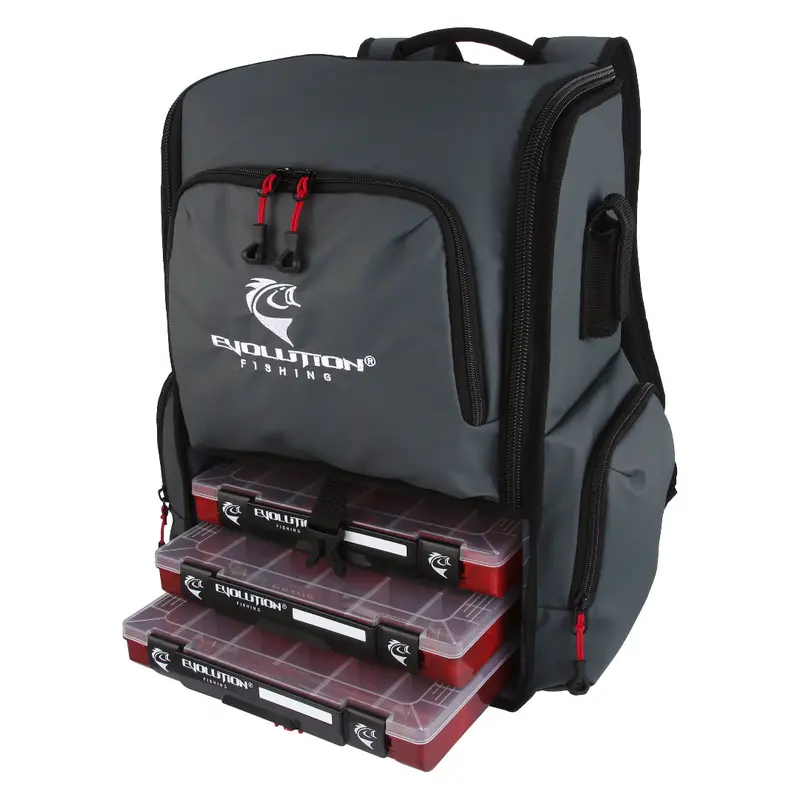 Evolution Outdoor Largemouth 3.0 Backpack Tackle System 1