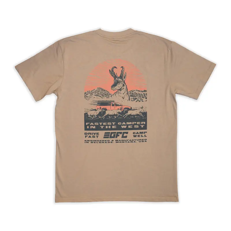Fastest In The West Vintage-Style T-Shirt 1