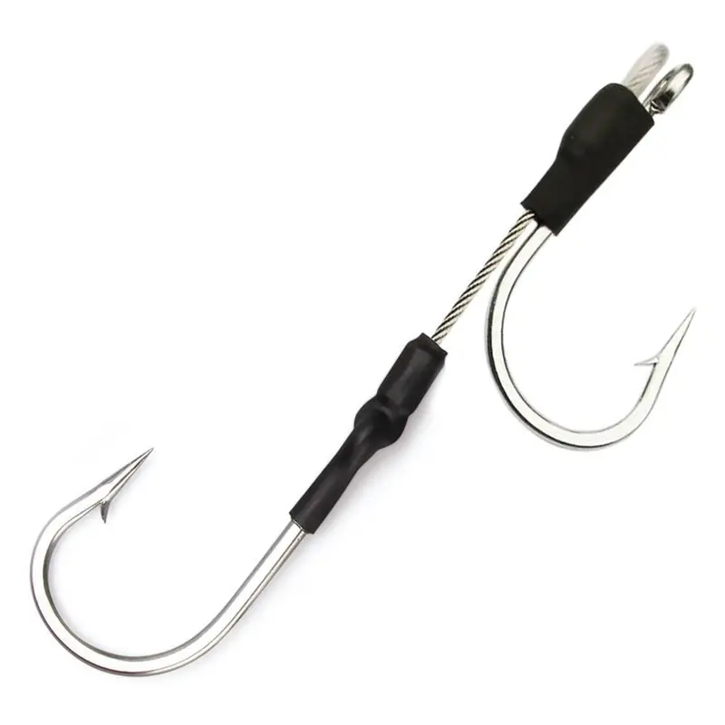 Fathom Stainless Steel Trolling Lance – Double Hook Set, 7/0, 480 Lb 1