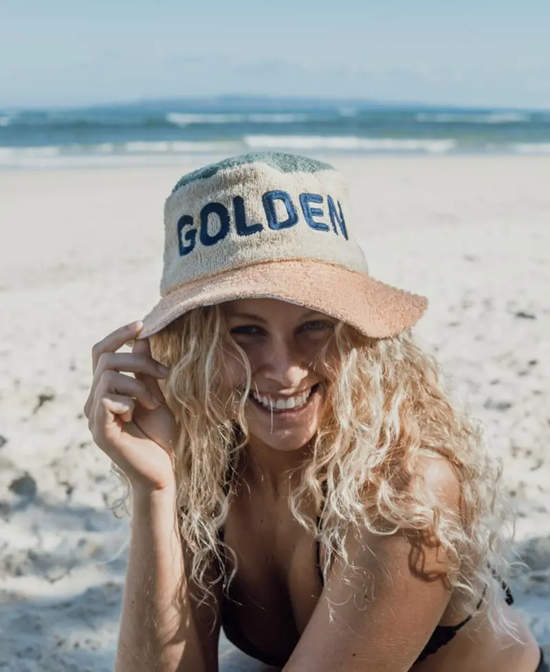 Ferry Terry Bucket Hat – Bleach Gold Finish 1