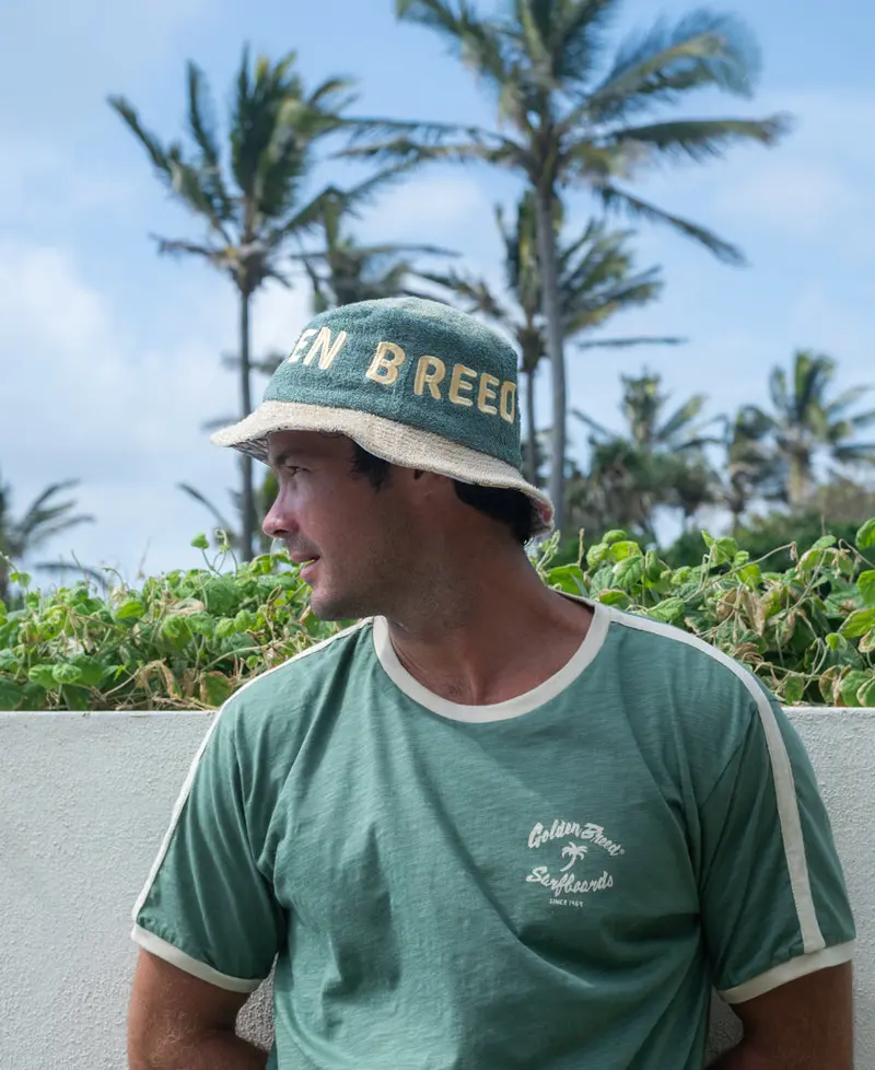 Ferry Terry Bucket Hat In Sage Green 1
