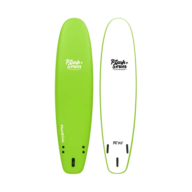 Flash Series Softboard Plus – 9' Lime And White 1