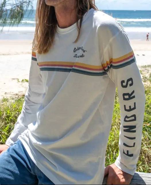 Flinders Cali Long-Sleeve T-Shirt – Off-White Neutral Tone 1