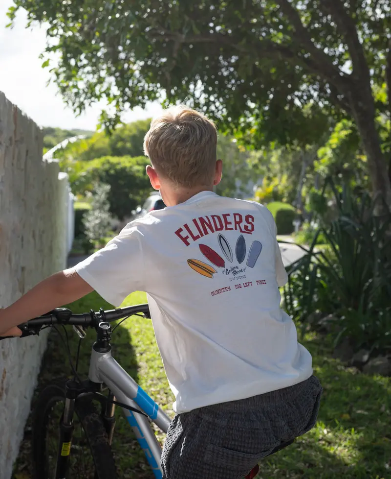 Flinders Smurf Kids T-Shirt In Off-White 1