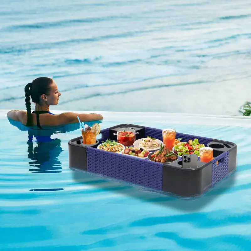 Floating Pool And Hot Tub Tray – 24" Square Or 35" X 24" Rectangular Design 5