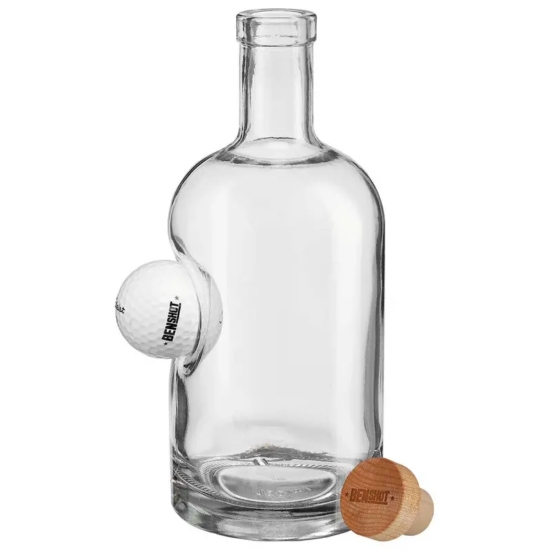Fore! Golf Ball–Embedded 750Ml Glass Whiskey Decanter 1