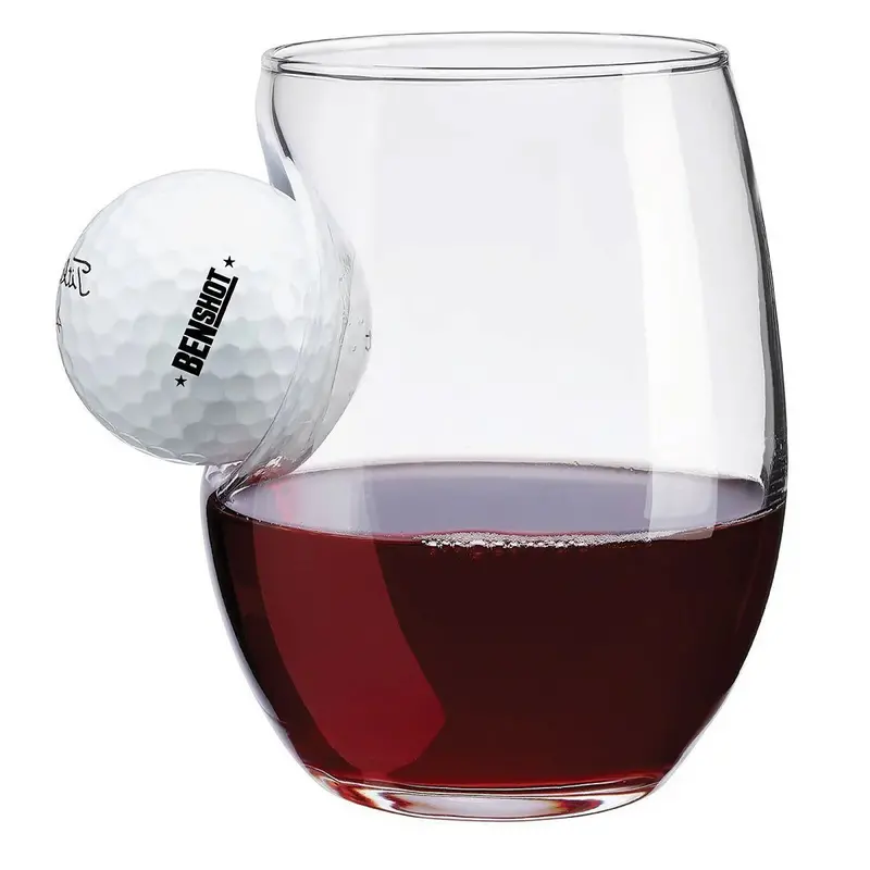 Fore! Golf Ball–Integrated Stemless Wine Glass 1
