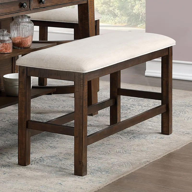 Fredonia Counter-Height Dining Bench – Furniture Of America (Cm3902Pbn) 1