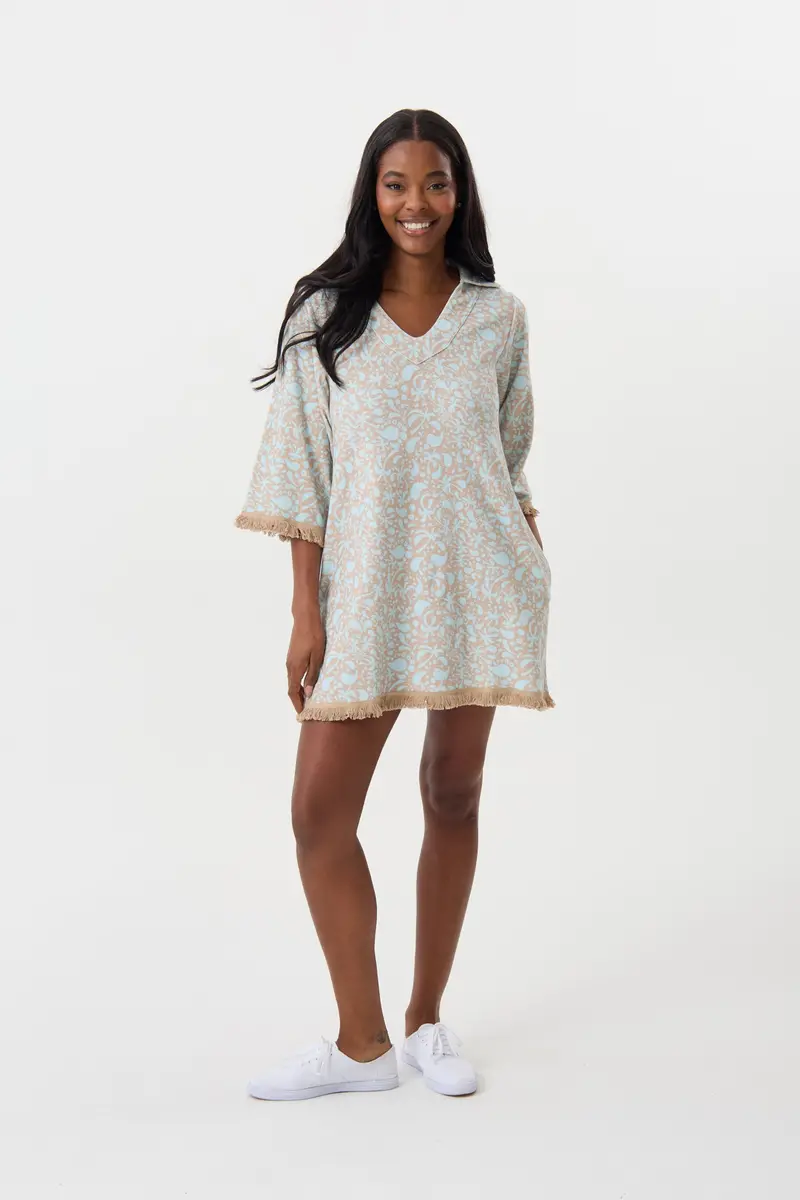 Fringe Terry Taupe Caribbean Dress 1