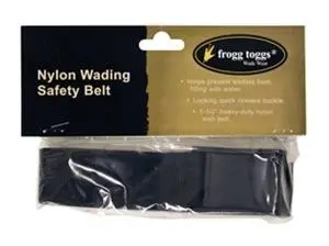 Frogg Togg Adjustable Wading Belt – Durable Nylon With Gear Loops 1