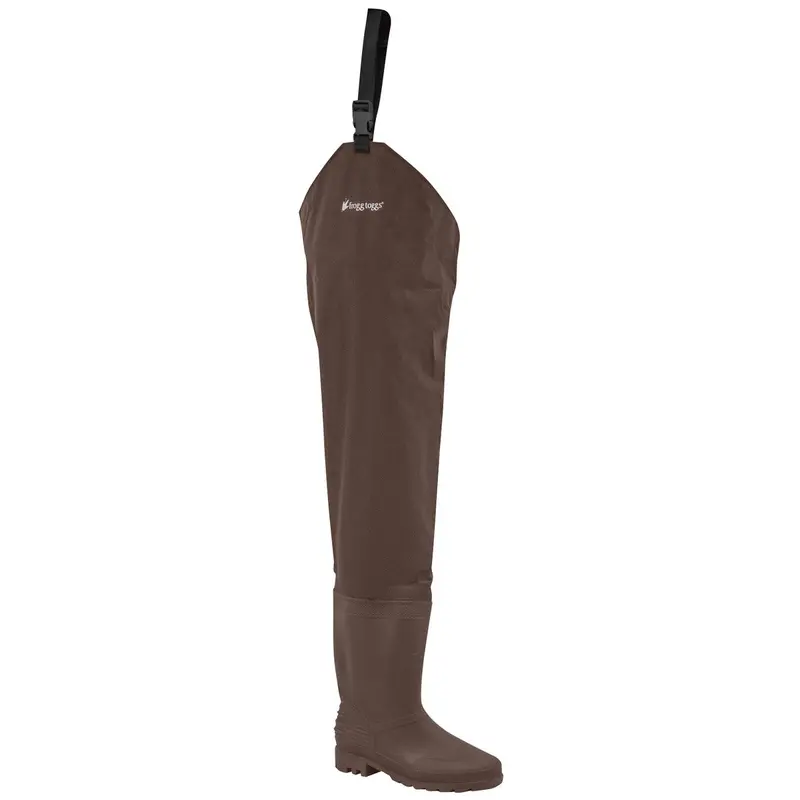Frogg Toggs Rana Pvc Hip Waders – Lug Sole Brown (Size 11) 1