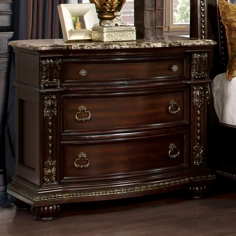 Fromberg Nightstand By Furniture Of America – Rustic Wood Bedroom Side Table (Fm7670N) 1