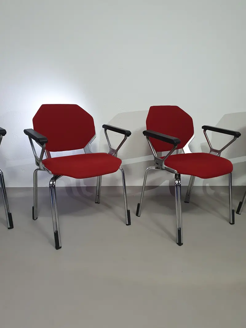 Froscher Retro Hexagonal Metal Desk Chair – 1970S Sitform Office Seating 1
