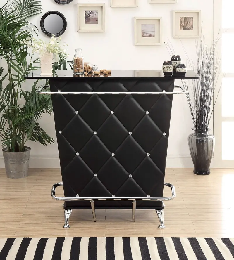 Fuero Assembly-Required Bar Table – Matte Black (Cm-Bt6464Bk) 1