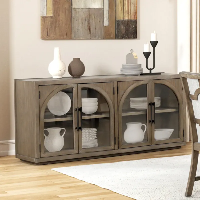 Furniture Of America Clements Rustic Sideboard Server (Fm3411Ak-Sv) 1