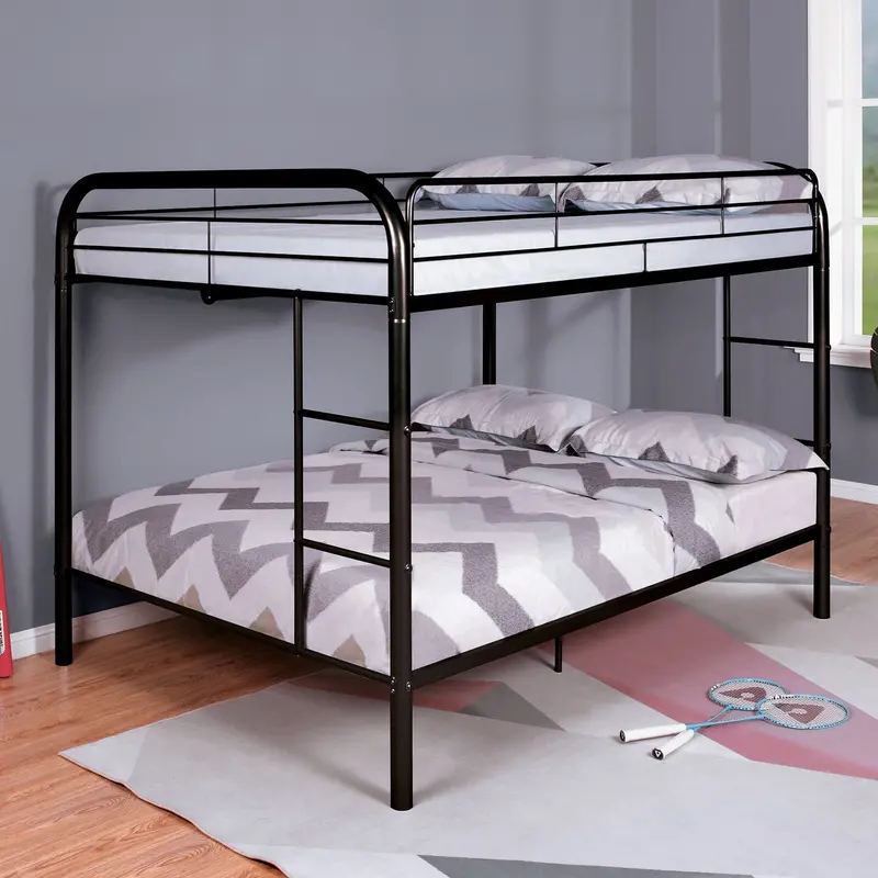 Furniture Of America Finnerty Twin Bunk Bed In Black (Cm-Bk1032Bk-Ff-Bed) 1