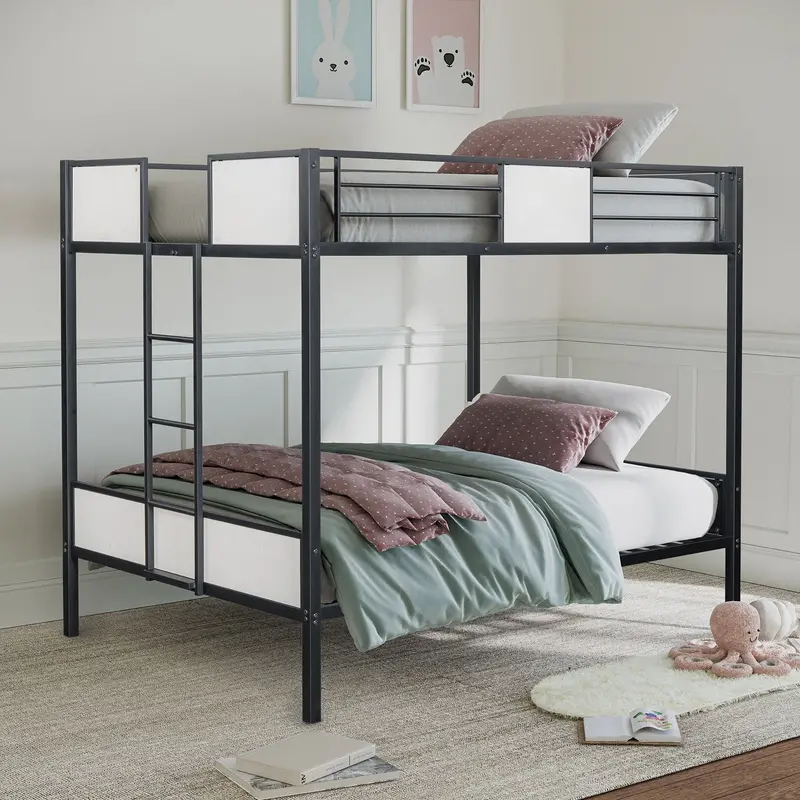 Furniture Of America Molton Full-Over-Full Metal Bunk Bed In Black (Fm-Bk902Bk-Ff) 1