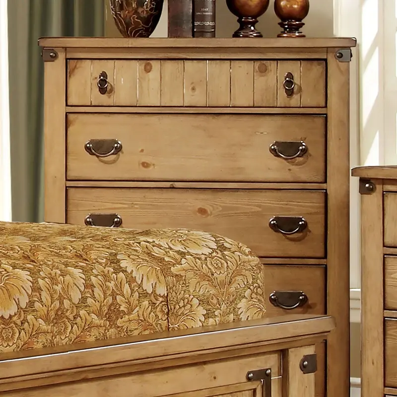 Furniture Of America Pioneer 5-Drawer Chest Of Drawers – Cm7449C 1