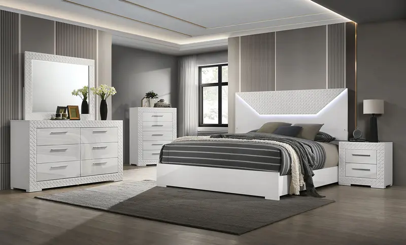 Furniture Of America Whitby Eastern King Platform Bed Frame 1
