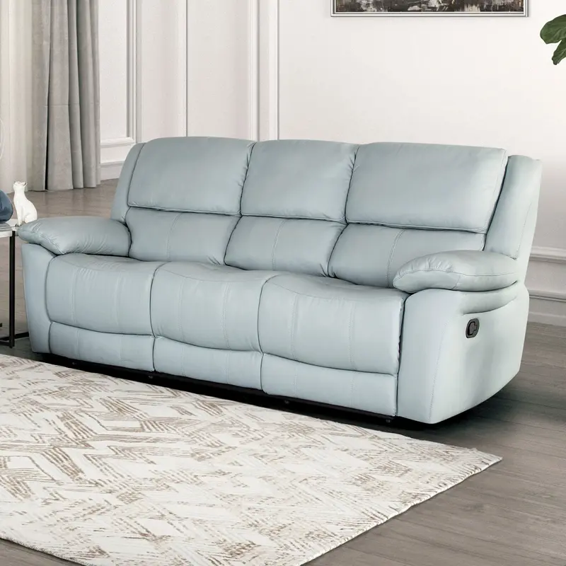 Glarus Manual Reclining Sofa With Modern Details – Fm69003Bl-Sf-M 1