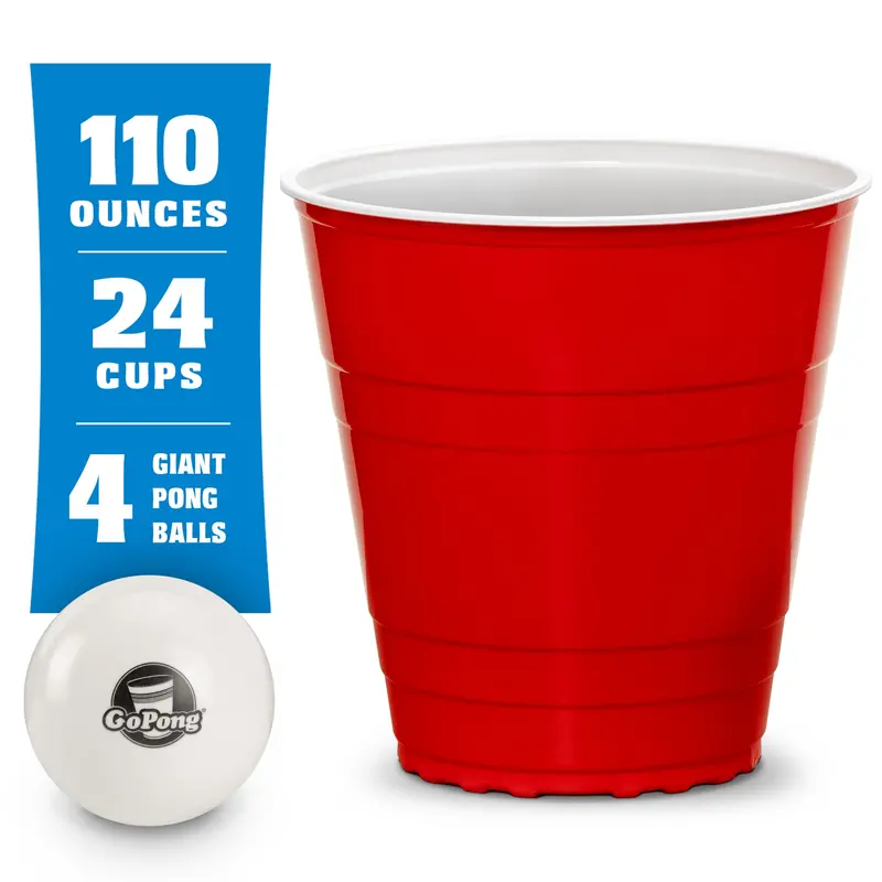 Gobig 110Oz Jumbo Red Party Cups – 24-Cup Heavy-Duty Pack 1