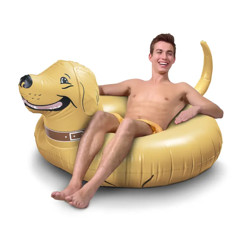 Gofloats Buddy The Dog Inflatable Pool Float – Fun Raft For Adults & Kids 1