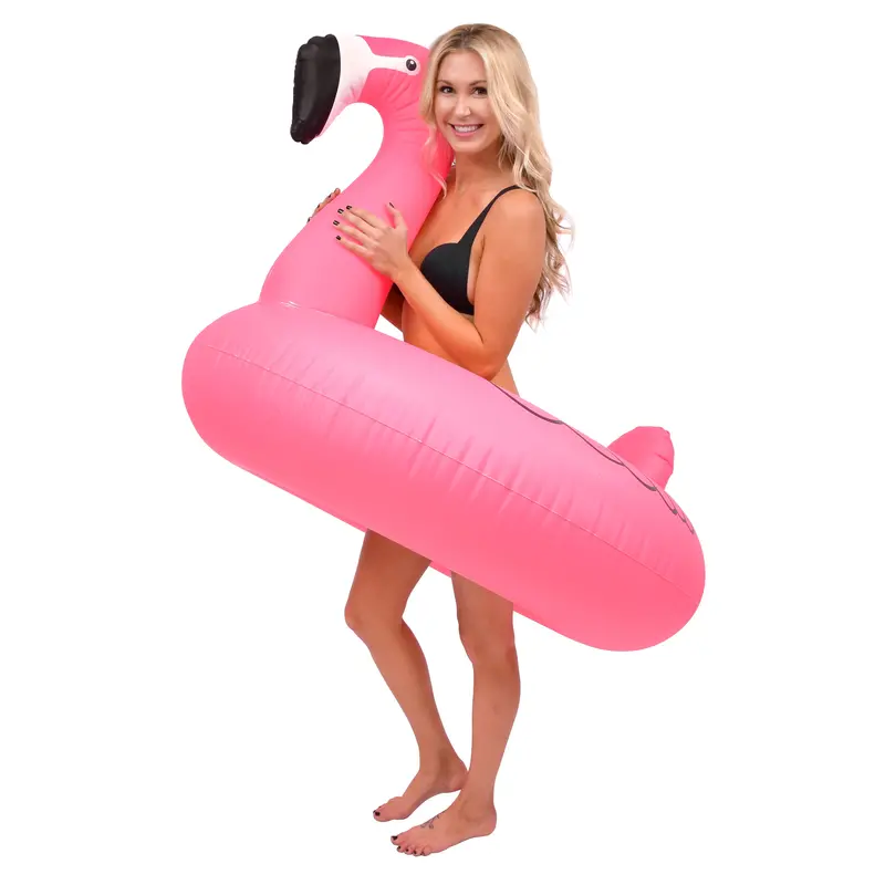Gofloats Flamingo Inflatable Party Tube Raft 1