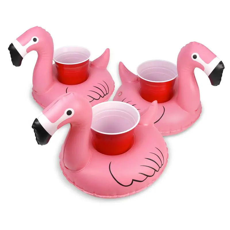 Gofloats Floatmingo Inflatable Beverage Holder Kit (3-Pack) 1