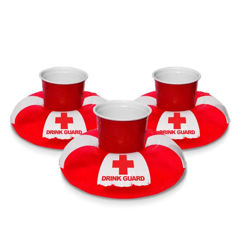 Gofloats Guard-Themed Inflatable Drink Holders (3-Pack) 1