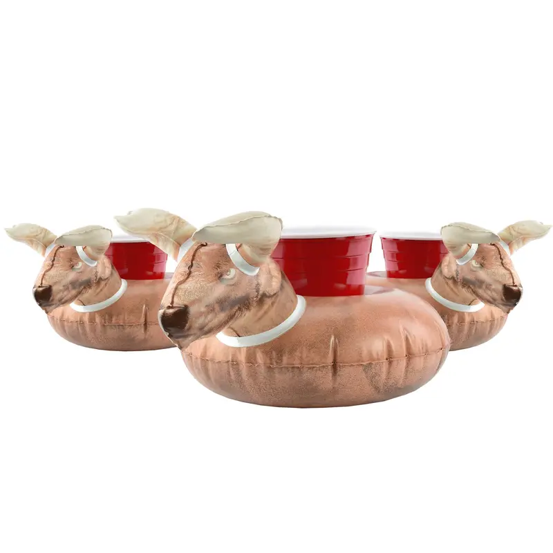 Gofloats Inflatable Drink Floats – 3-Pack Buckin’ Bull 1