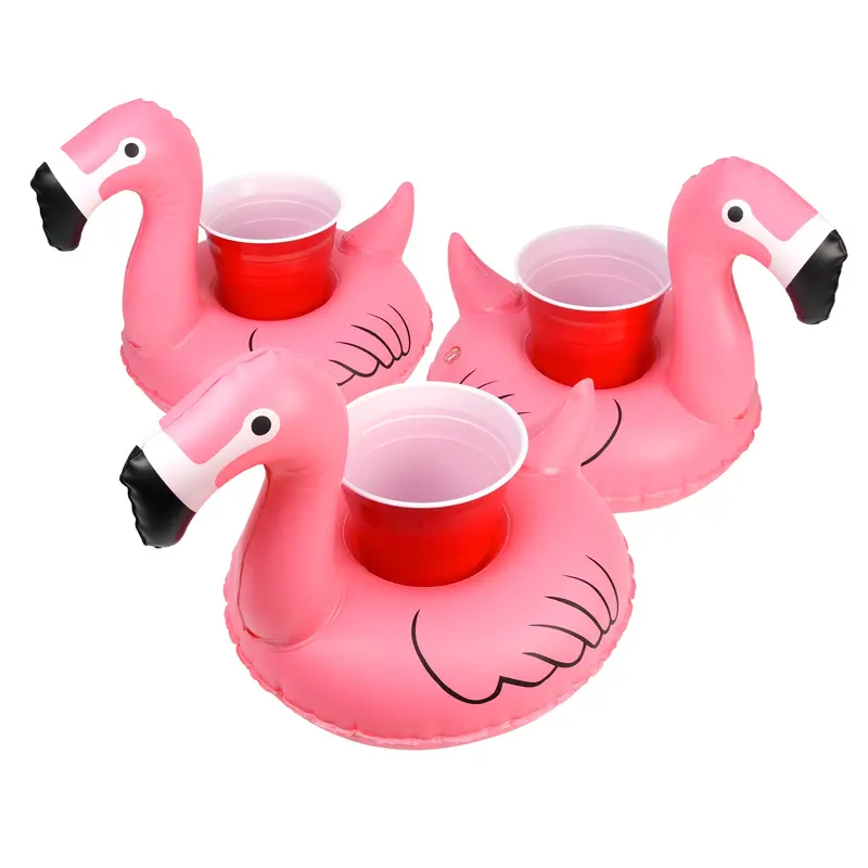 Gofloats Inflatable Drink Floats – 3-Pack Floatmingo Style 1