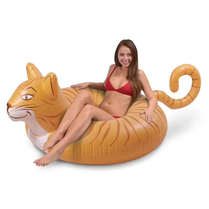 Gofloats Meowzers The Cat Inflatable Pool Float – Whimsical Raft 1