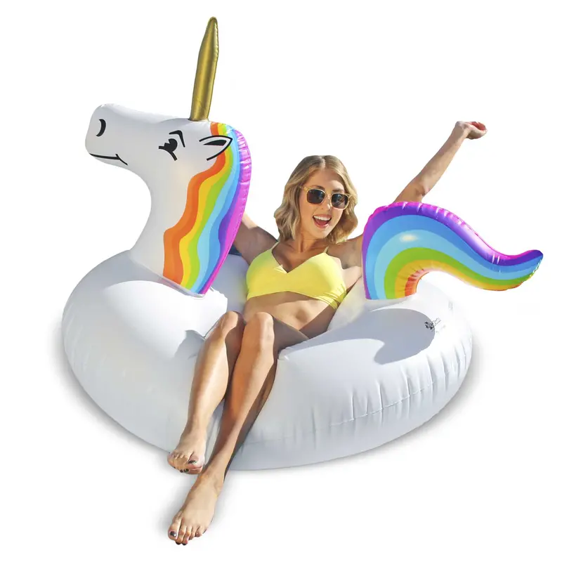 Gofloats Unicorn Inflatable Party Tube – Adult Pool Float Raft 1