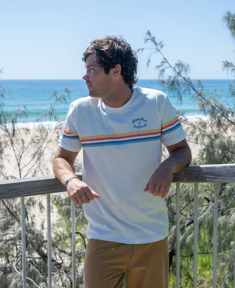 Gojo Vintage-Style Ringer Tee – Off-White 1