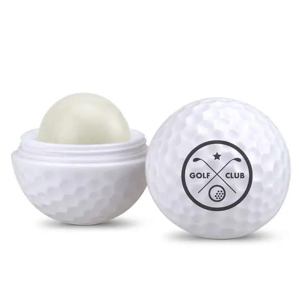 Golf Ball–Shaped Lip Balm With Golf-Themed Packaging 1
