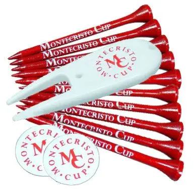 Golf Essentials Pack: 10 Tall Tees, 2 Ball Markers + Divot Tool 1