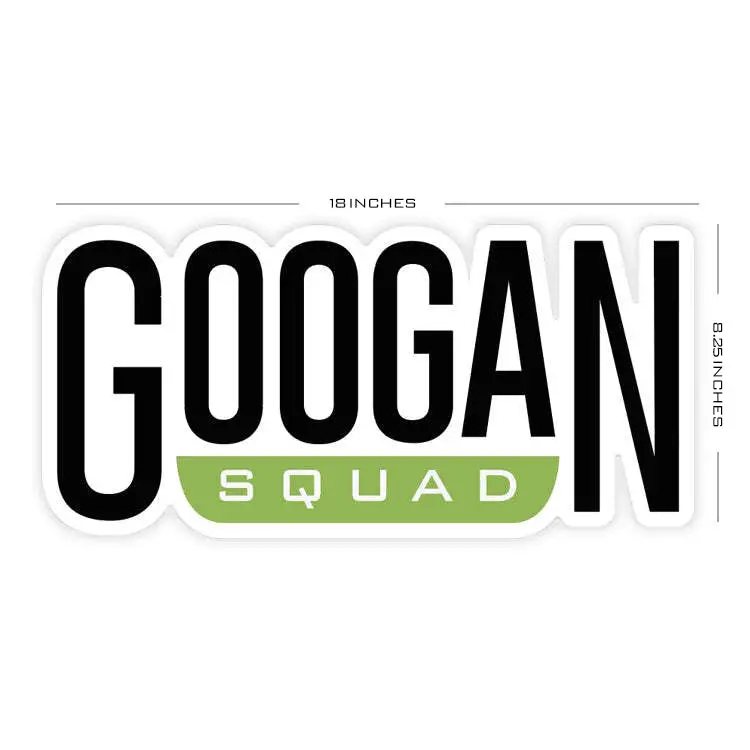 Googan Squad Compact Carpet Decal (18" X 8.25") 1