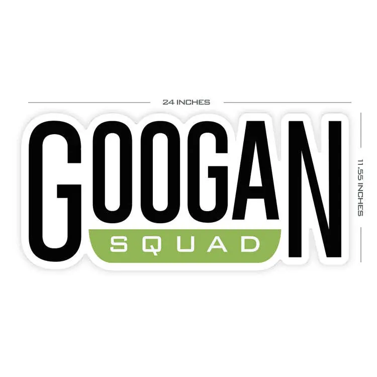 Googan Squad Large Carpet Graphic Decal (24" X 11.5") 1