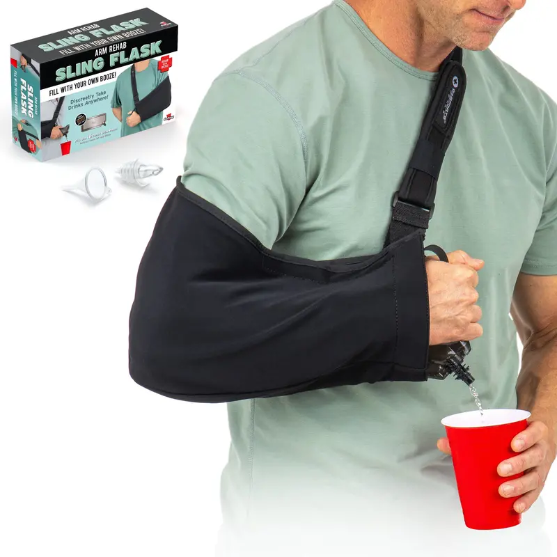 Gopong Arm Sling Flask – 16 Oz Discreet Liquor Carrier For Events & Theme Parks 1