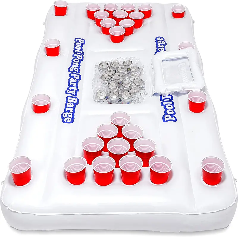 Gopong Original Floating Barge Beer Pong Table – Includes Cooler & Cup Holders 1