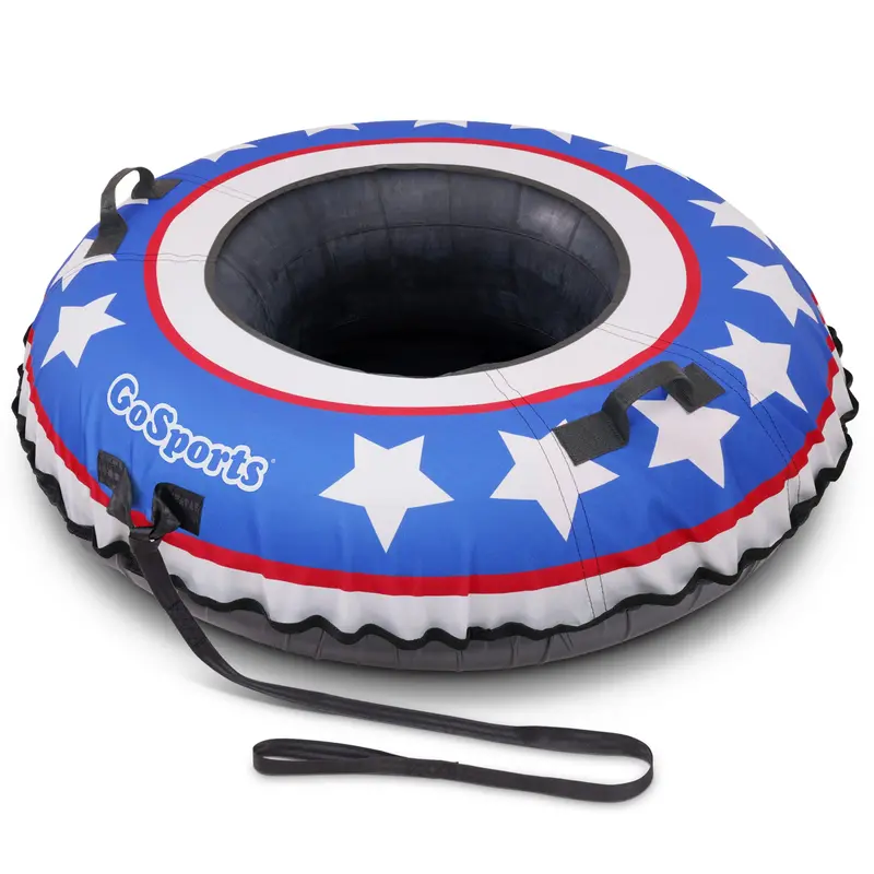 Gosports 44-Inch Heavy-Duty Winter Snow Tube – Stars & Stripes Design 1