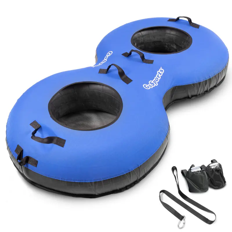 Gosports Dual-Rider Inflatable River Tube – Durable Blue Float For Two 1