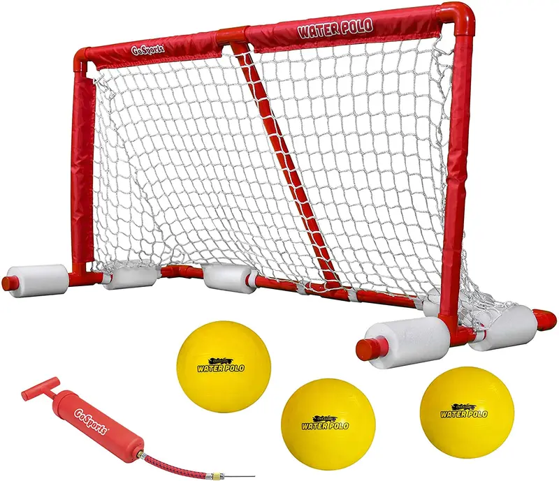 Gosports Floating Water Polo Set – Inflatable Ball And Goal System For Pools 1