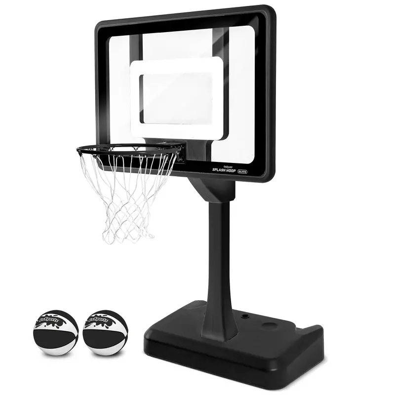 Gosports Splash Hoop Elite Pool Basketball Game Set With Premium Backboard (Black) 1