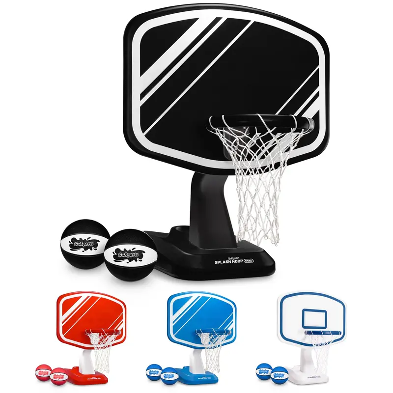 Gosports Splash Hoop Pro – Adjustable Above-Ground Pool Basketball Game (Black) 1