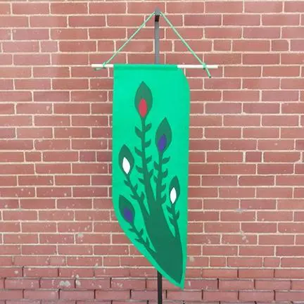 Great Green Growing Banner – Large Format Liturgical Display 1