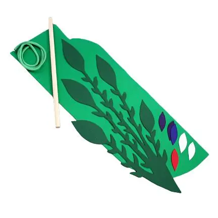 Green Growing Theme Banner – Small-Scale Diy Craft Kit 1