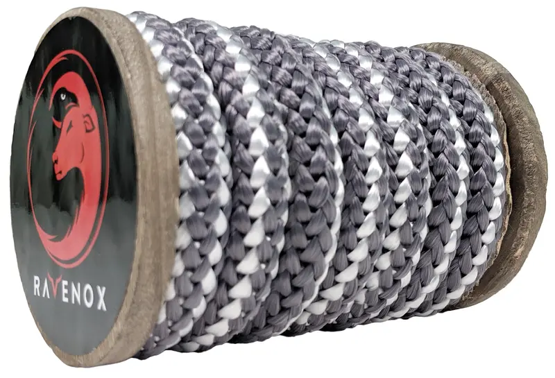 Grey Knit Polyester Rope – Highlighted Tracer Strand 1