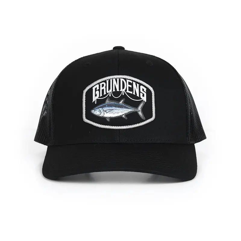 Grundens Bluefin Trucker Hat – Grey Mist Finish 1